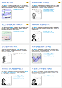 The NanoTrader trading store contains many trading strategies and tools. Some are free.